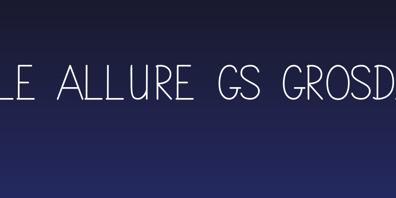Belle Allure GS GrosDemo Social Header