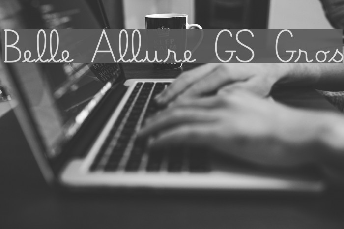 Belle Allure GS Gros Font examples