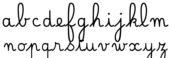 Belle Allure GS Gros Font LOWERCASE
