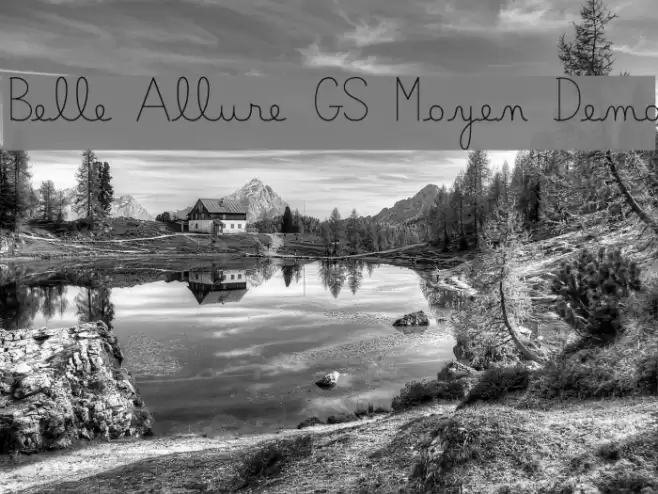 Belle Allure GS Moyen Demo Font examples