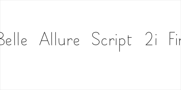 Belle Allure Script 2i Fin Logo