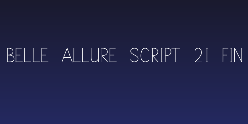 Belle Allure Script 2i Fin Social Header