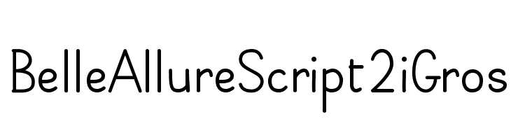 Belle Allure Script 2i Gros Font