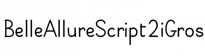 Belle Allure Script 2i Gros  नि: शुल्क फ़ॉन्ट्स डाउनलोड
