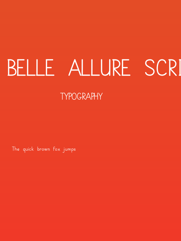 Belle Allure Script 2i Gros Poster