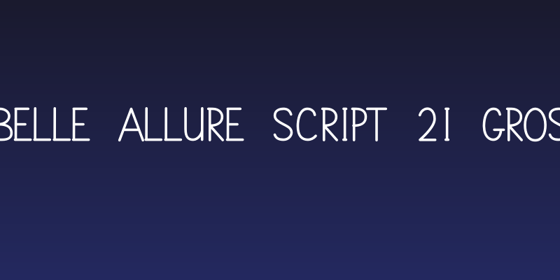Belle Allure Script 2i Gros Social Header