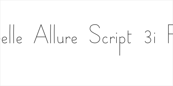 Belle Allure Script 3i Fin Logo