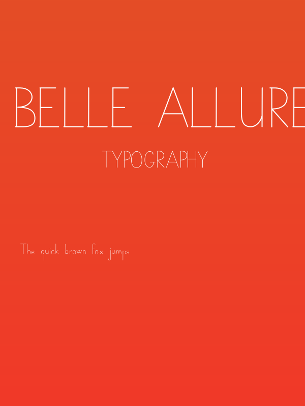 Belle Allure Script 3i Fin Poster
