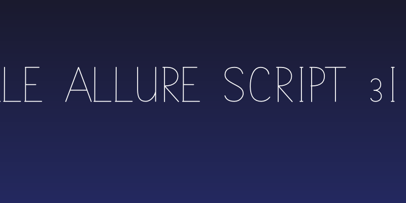 Belle Allure Script 3i Fin Social Header