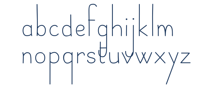 Belle Allure Script 3i Fin Lowercase