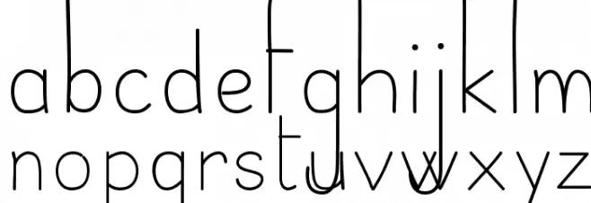 Belle Allure Script 3i Fin Font Litere mici