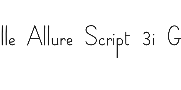 Belle Allure Script 3i Gros Logo