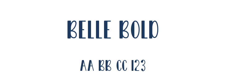 Belle Bold Font Preview