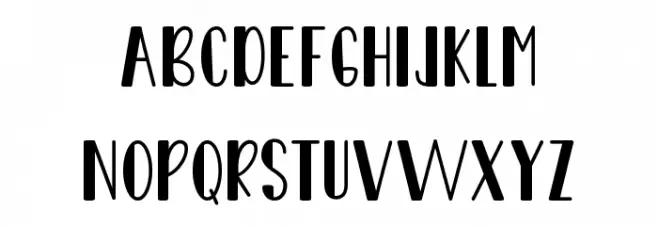 Belle Bold Caratteri MAIUSCOLE