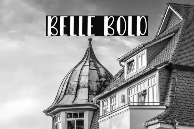 Belle Bold Caratteri examples