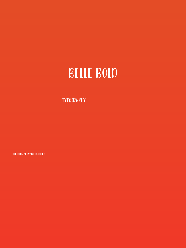 Belle Bold Poster