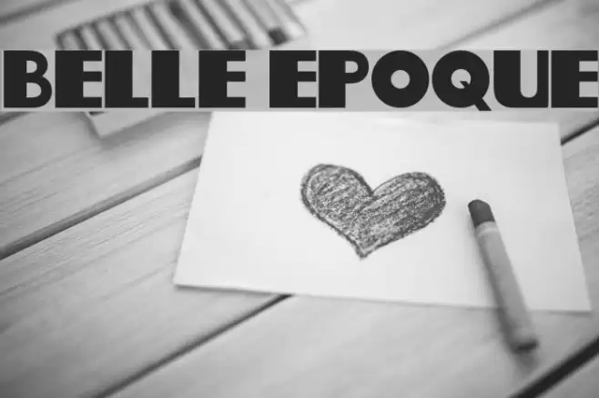 Belle Epoque Font examples