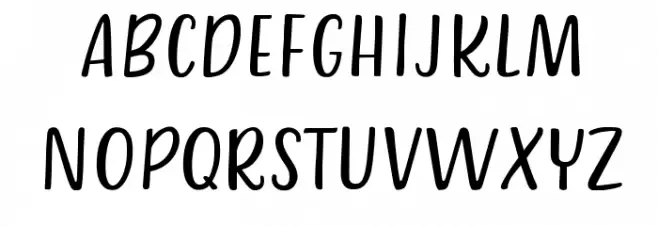 Belle-Helene-DEMO Script Fonte MAIÚSCULAS