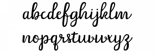 Belle-Helene-DEMO Script Caratteri MINUSCOLO