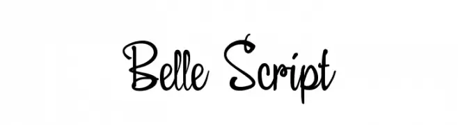 Belle Script  لخطوط تنزيل