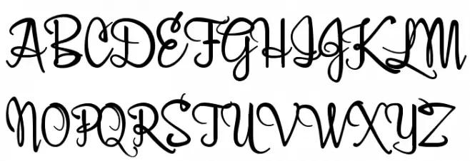 Belle Script Fonte MAIÚSCULAS