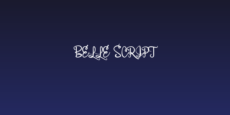 Belle Script Social Header