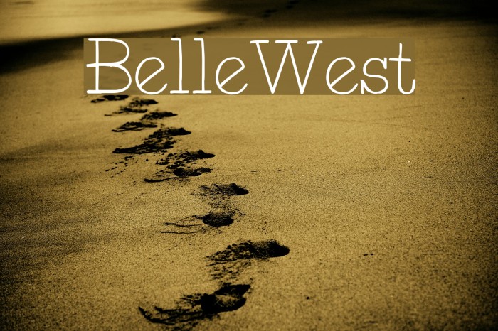 Belle-West Font examples