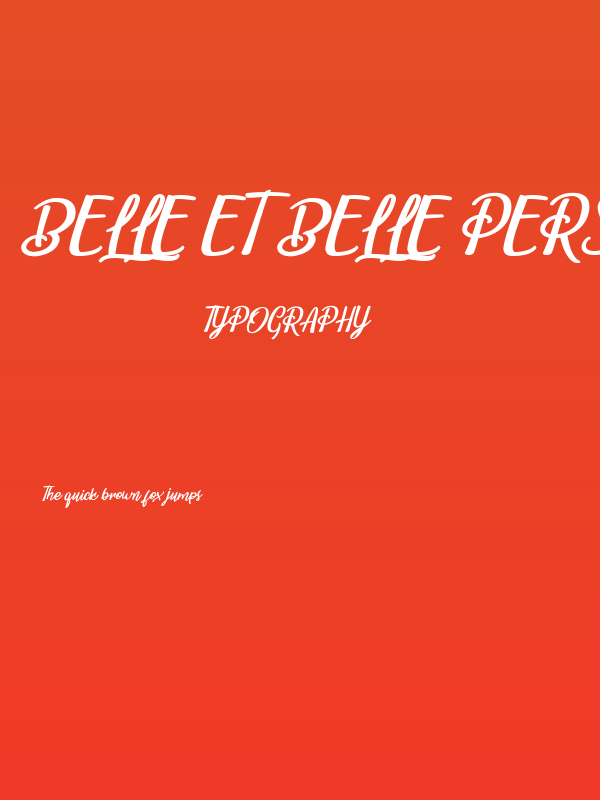 Belle et Belle Personal Use Poster
