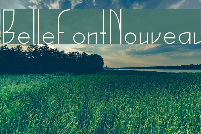 BelleFontNouveau Font examples
