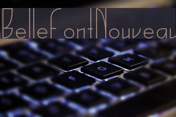 BelleFontNouveau Font examples