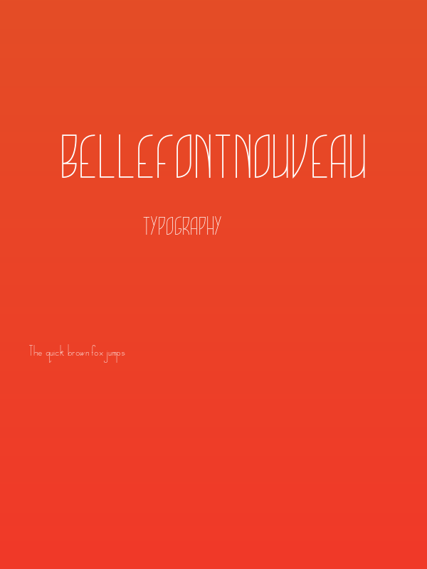 BelleFontNouveau Poster