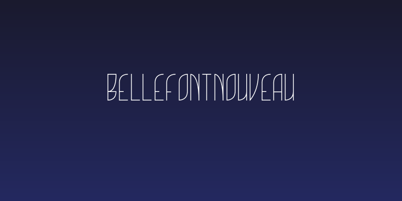BelleFontNouveau Social Header