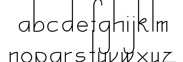 BelleFontNouveau Font LOWERCASE