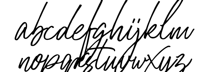 BelleHamilton Font LOWERCASE