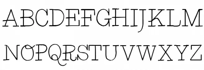 BelleWest-Regular Font UPPERCASE