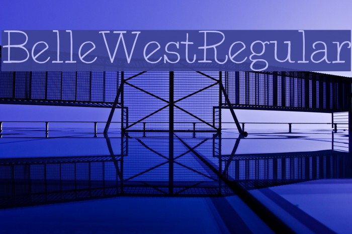 BelleWest-Regular Example 2