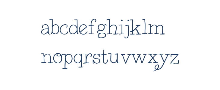 BelleWest-Regular Lowercase