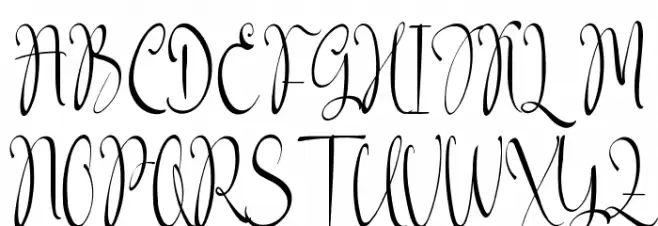 Bellecia Felipe Demo Font Litere mari
