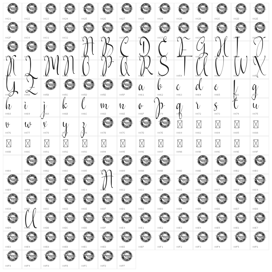 Bellecia Felipe Demo Character Map