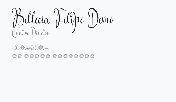 Bellecia Felipe Demo Business Card