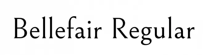 Bellefair Regular 