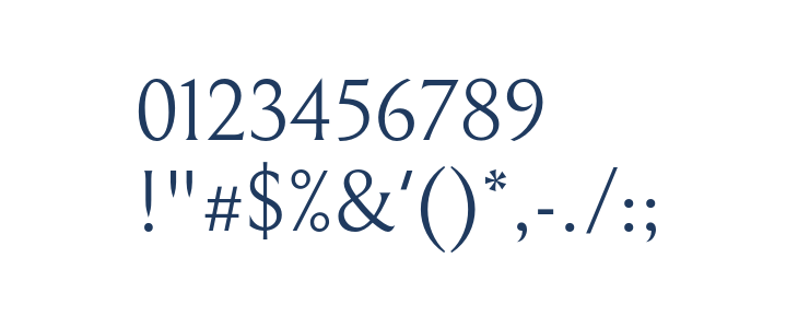 Bellefair Regular1 Other Characters