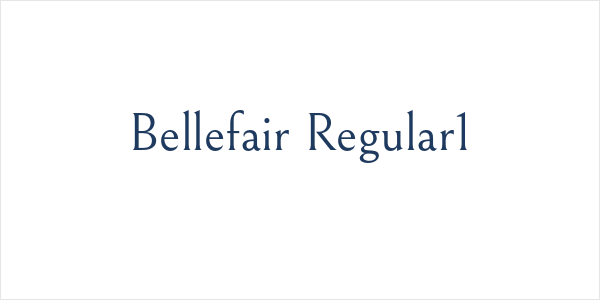 Bellefair Regular1 Logo