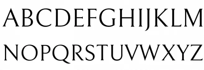 Bellefair Regular フォント 大文字