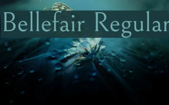Bellefair Regular Example 3