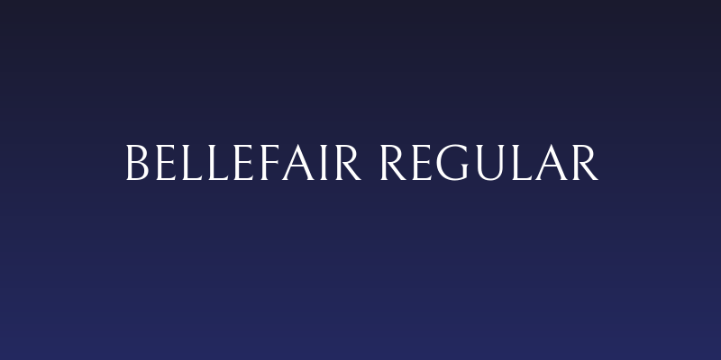 Bellefair Regular Social Header