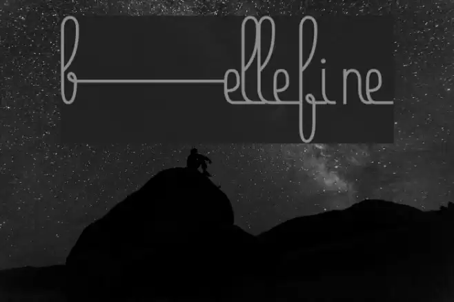 Bellefine Font examples