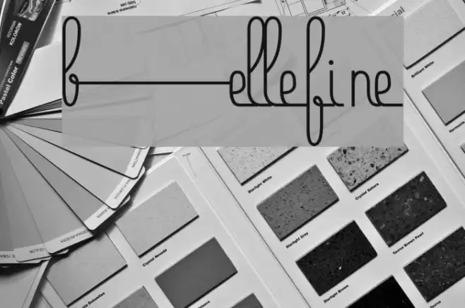 Bellefine Font examples