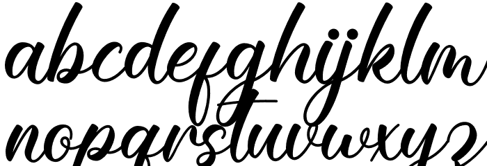 Bellena Font LOWERCASE