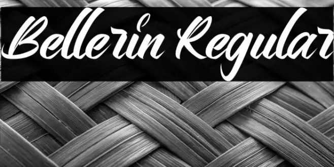 Bellerin Regular Font examples